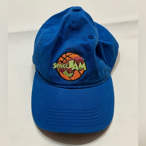 Looney Tunes Space Jam Strap‎ Back Blue Hat Michael Jordan Warner Bros - Picture 1 of 7